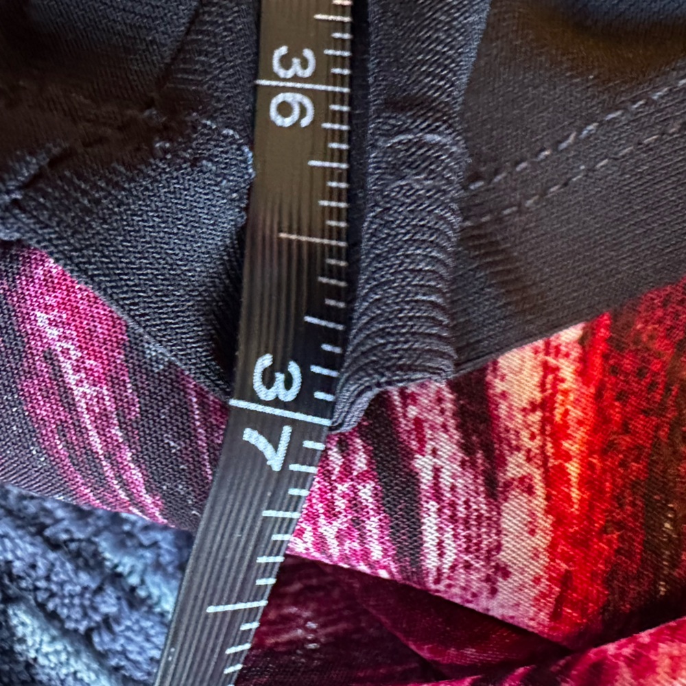 💃 SLNY Layered Maxi Dress Sheer Overlay XL Black Pink Flowy - Picture 7 of 12